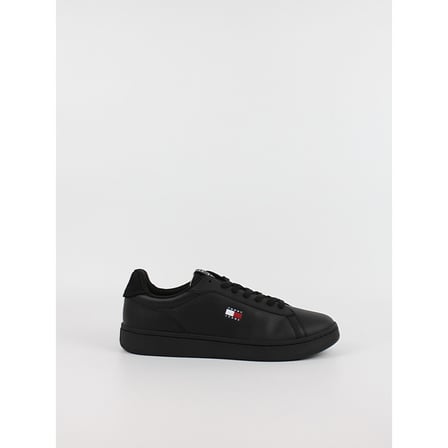 TOMMY HILFIGER Erkek Marka Logolu Günlük Kullanıma Uygun Siyah Sneaker EM0EM01791 0GJ
