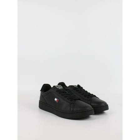 TOMMY HILFIGER Erkek Marka Logolu Günlük Kullanıma Uygun Siyah Sneaker EM0EM01791 0GJ