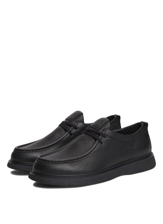 Tommy Hilfiger Siyah Erkek Casual Ayakkabı COMFORT LEATHER MOC TOE SHOE