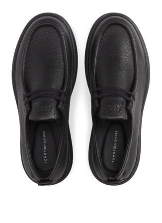 Tommy Hilfiger Siyah Erkek Casual Ayakkabı COMFORT LEATHER MOC TOE SHOE