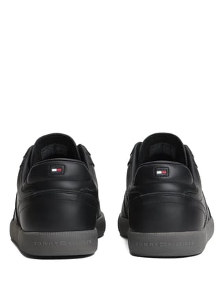 Tommy Hilfiger Siyah Erkek Sneaker TH TRIBECA SNEAKER LEATHER