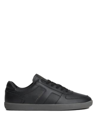 Tommy Hilfiger Siyah Erkek Sneaker TH TRIBECA SNEAKER LEATHER