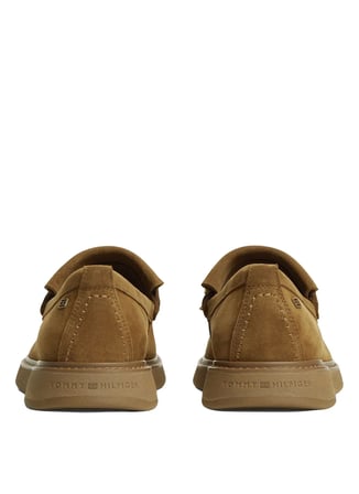 Tommy Hilfiger Taba Erkek Casual Ayakkabı COMFORT SUEDE FRINGE LOAFER