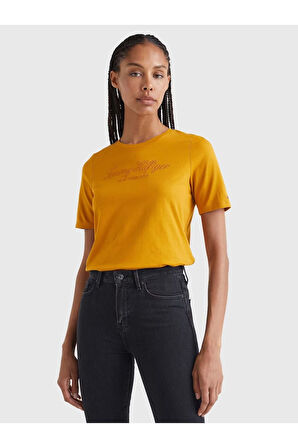 İŞLEMELİ ORGANİK PAMUKLU T-SHIRT