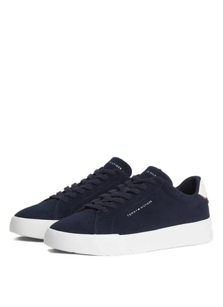 Tommy Hilfiger Gri Erkek Sneaker TH COURT CORE SUEDE
