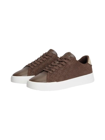 TH COURT LTH MIX  MONOGRAM Erkek Kahverengi Sneakers - FM0FM06082