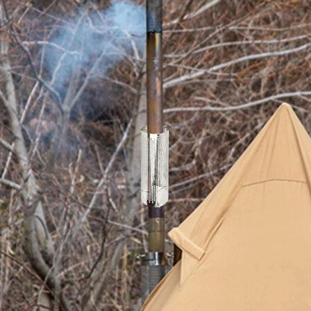 Campasist Soba Borusu Delikli Çadır Yanık Koruyucu