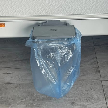 2K Karavan Çöp Kovası Kapaklı - 8mm Ray Uyumlu Poşet Tutucu