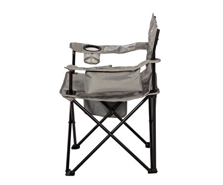 Aygaz Outdoor Gri 100Kg Çelik Katlanır Kamp Sandalyesi
