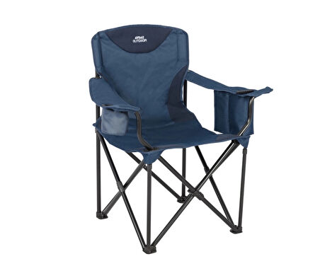 Aygaz Outdoor XXL Kıng Lacivert 150Kg Çelik Katlanır Kamp Sandalyesi