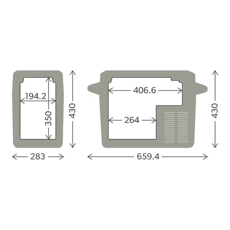 Dometic CFF 20 21L 12/24/230V Kompresörlü Taşınabilir Buzdolabı