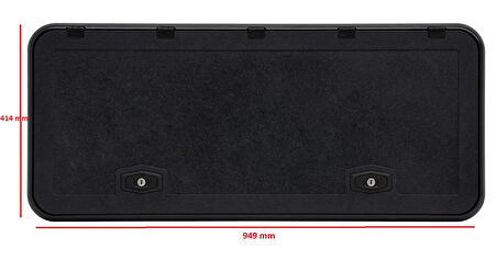 Einstein Eİ-PHD9-M 949x414mm Siyah Servis Kapağı