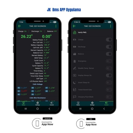 SD Energy 12v 630Ah EVE, JK Bms 6000DOD Bluetooth Lifepo4 Lityum Akü