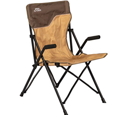 Aygaz Outdoor Kahverengi 120Kg Çelik Katlanır Kamp Sandalyesi