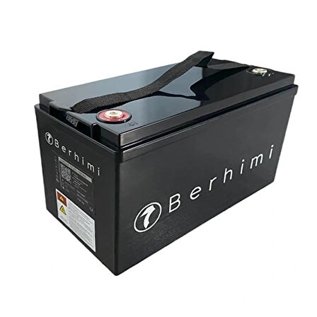 Berhimi 12V 100 Amper IP67 4000 DOD, Marin/Karavan Lifepo4 Lityum Akü