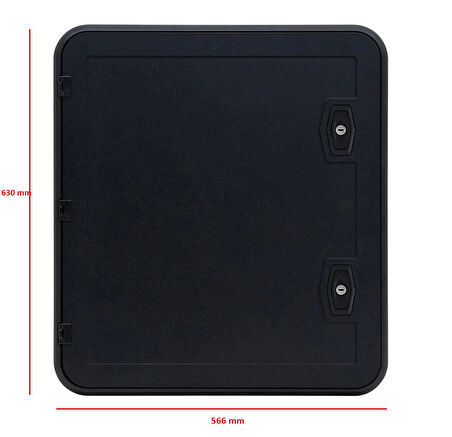 Einstein Eİ-PHD4-M 566x630mm Siyah Servis Kapağı