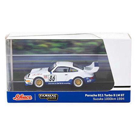 1:64 Diecast Porsche 911 TurboS LM GT 1000km 1994 Suzuka Tarmac Model Araba