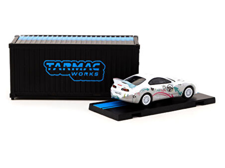 1:64 Diecast Toyota Supra RZ Logitech G AURORA with Container Special Edition Tarmac Model Araba