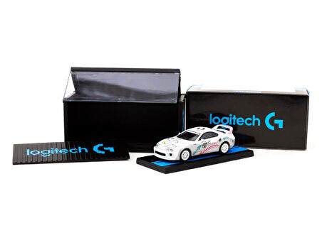 1:64 Diecast Toyota Supra RZ Logitech G AURORA with Container Special Edition Tarmac Model Araba