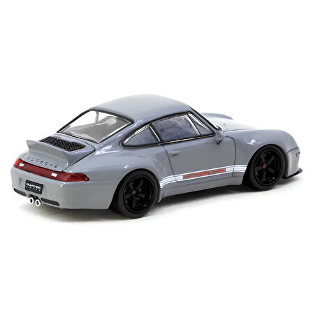 1:64 Diecast Porsche 993 Remastered By Gunther Werks Grey Tarmac Model Araba