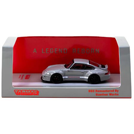 1:64 Diecast Porsche 993 Remastered By Gunther Werks Grey Tarmac Model Araba