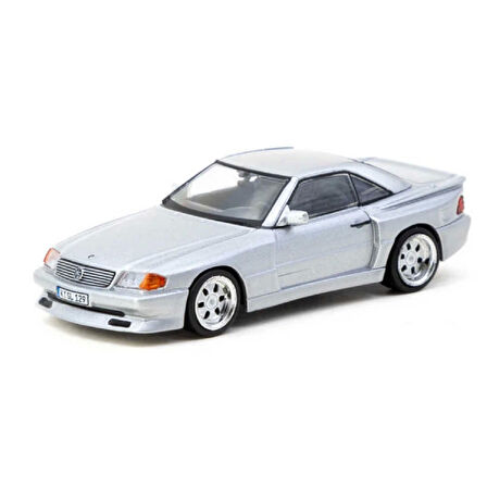 1:64 Diecast Mercedes-Benz SL 500 Koenig Specials Silver Tarmac Model Araba