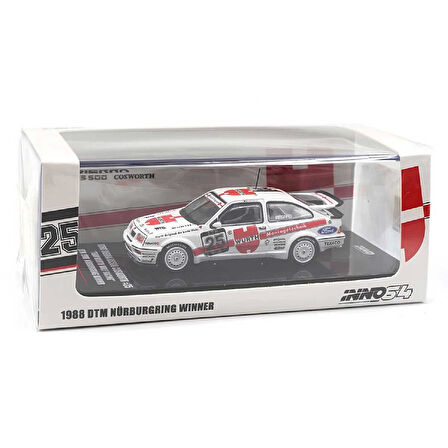 1:64 Diecast Ford Sierra Nurburgring Winner 1988 A. Hahne Inno Model Araba