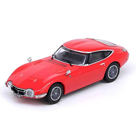 1:64 Diecast Toyota 2000GT MF10 Solar Red Inno Model Araba