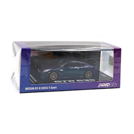 1:64 Diecast Nissan GT-R T-Spec Midnight Purple Inno Model Araba