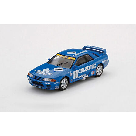 1:64 Diecast  Nissan Skyline GT-R Calsonic Racing Team JTC 1991 2nd Place Inno Model Araba
