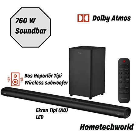 Grundig 5.1.2 Dolby Atmos 760 W Soundbar