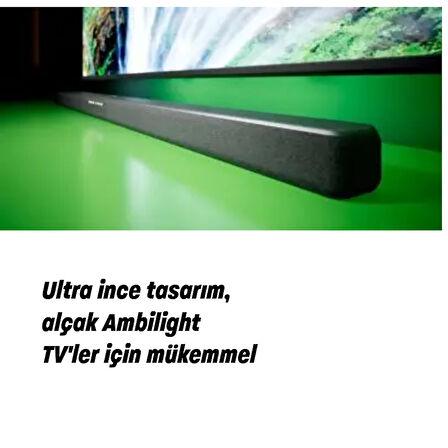 Philips LE Ses desteğiyle Bluetooth 5.3  2.1 Kanal 160 W Soundbar