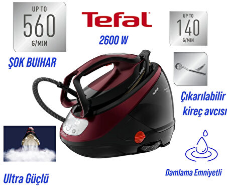 TEFAL  Güçlü buhar çıkışı Pro Express Protect 2600 W Buhar Kazanlı Ütü 