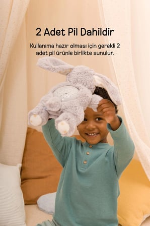 Cloud-B Melodili Parıldayan Yıldızlı Peluş Tavşan 22x13x8,5 cm