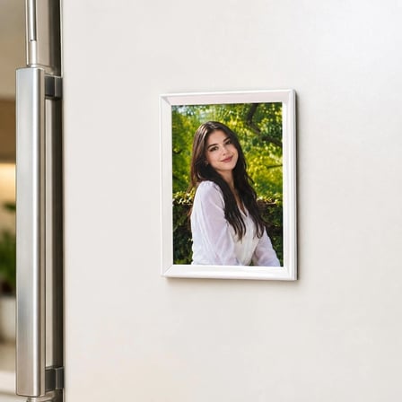 8 Adet Beyaz Çerçeveli Fotoğraf Baskılı Mıknatıslı Magnet 6,5 × 9,5 cm