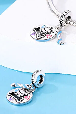 Tatlı Patiler Yavru Köpek Charm | 925 Ayar Gümüş