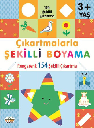 Çıkartmalarla Şekilli Boyama 3 Yaş Üstü