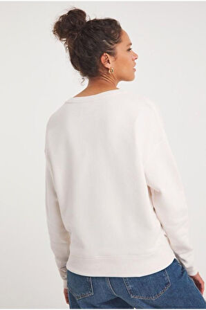 Hilfiger Monotip Nakışlı rahat kesim sweatshirt