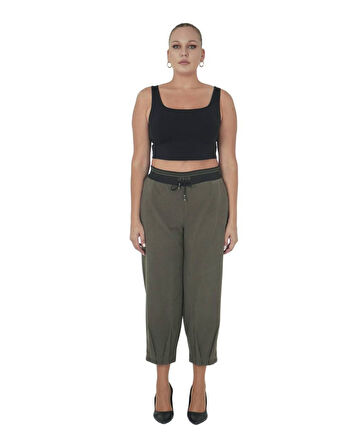 Büyük Beden Mom Fit Kışlık Spor Şık Kadın Pantolon