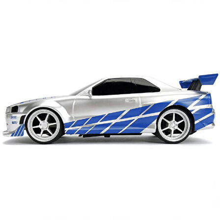 USB Şarjlı Uzaktan Kumandalı Araba Yeni 1:16 Fast & Furious Brian’s Nissan Skyline GT-R 