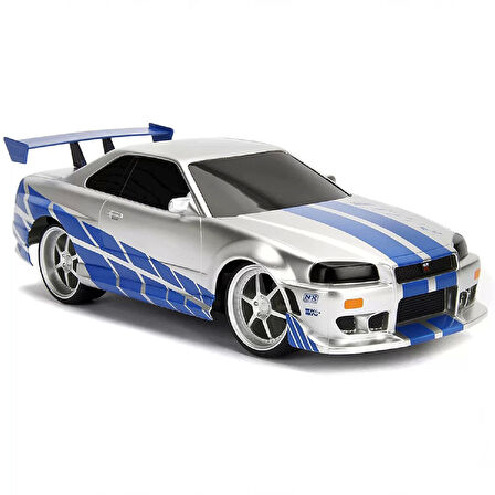 USB Şarjlı Uzaktan Kumandalı Araba Yeni 1:16 Fast & Furious Brian’s Nissan Skyline GT-R 