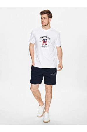 Yeni Sezon Logolu Bisiklet Yaka % 100 Pamuk Regular Fit Erkek T Shirt