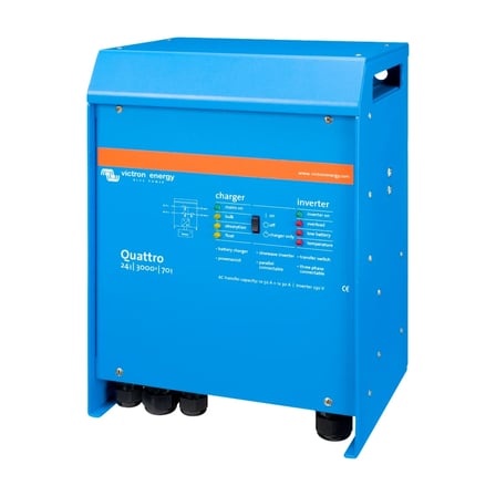 Victron Quattro 24/3000/70-50/50 24V 3000VA 2400W Şarjlı 70A Şarj, 50A Transfer Tam Sinüs İnvertör