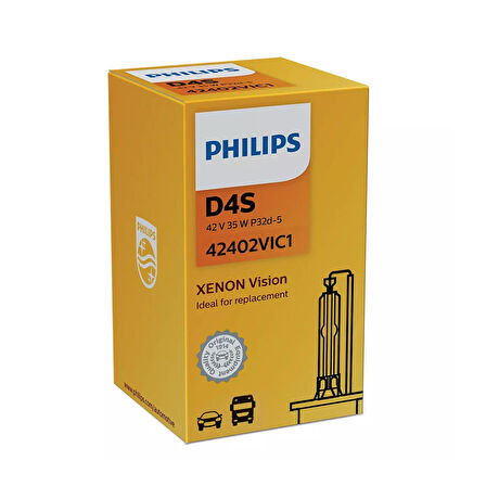 Philips Xenon D4S Zenon Ampul 4400K - 42402VIC1