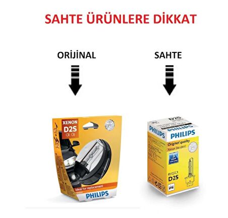 Philips D2S Xenon Standart Ampul 85122 Vis1 Ean- 8727900364910