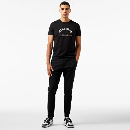 Erkek Dokuma Kumaş Kısa Kol Düz Model T-Shirt