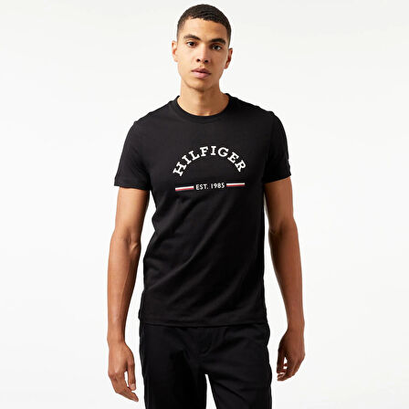 Erkek Dokuma Kumaş Kısa Kol Düz Model T-Shirt