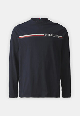 GÖĞÜS ÇİZGİLİ TİŞÖRT - Uzun kollu üst