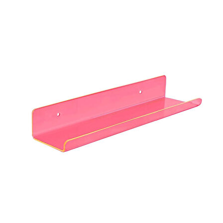  Duvar Raf (Neon Pembe 40cm x 10cm)