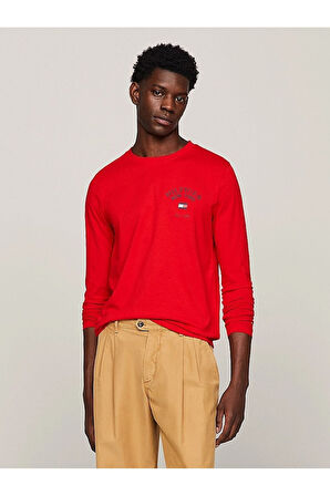 Varsity Logo Uzun Kollu Tişört